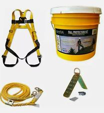 New Guardian Roof Safety Harness 50 Ft Poly Lifeline Rope Anchor
