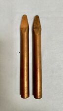 2 Vintage Unused Copper Solder Iron Replacement Tip 12 Dia A4