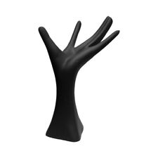 Black 8 Mannequin Hand Finger Ring Necklace Jewelry Display Stand Holder