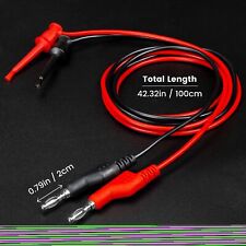 5pcs Banana Plug To Mini Grabber Multimeter Test Lead Set Cable With Protective