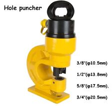 Hydraulic Hole Punching Tool Puncher 4 Dies Thickness Metal Copper L And H Style