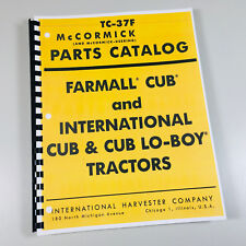 Farmall Cub International Cub Lo Boy Tractor Parts Manual Catalog Mccormick
