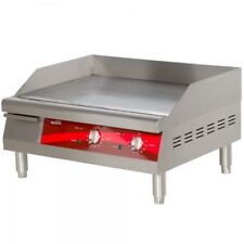 24 Avantco Electric Stainless Steel Commercial Countertop Flat Top Griddle 240v