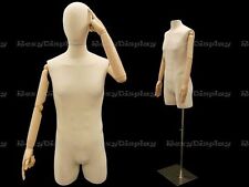 Linen Male Body Hard Foam Dress Form With Arms And Head Jf M2larmbs 05