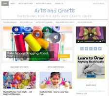 New Design Arts Amp Crafts Blog Website Business For Sale With Auto Content