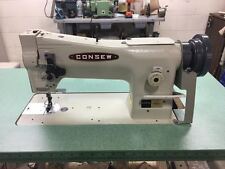 Consew 206rb 5 Industrial Sewing Machine With American Made Wood Green Top Table