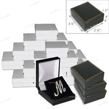 12pc Jewelry Gift Boxes Earring Black Gift Boxes Necklace Gift Box Faux Leather