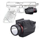 Combo Pistol Led Flashlight Red Dot Laser Sight Fit Glock 17 19 20 21 22 23 30
