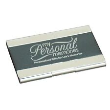 Engraved Black Business Card Case Holder Custom Personalized Business Gift