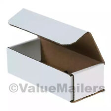 100 7 12 X 3 12 X 3 14 White Corrugated Shipping Packing Box Boxes Mailers