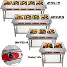 2345 Pan Hot Well Bain Marie Food Warmer 110v220v Steam Table Steamer Buffet
