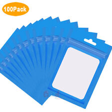 100pcs Smell Proof Mylar Bags Aluminum Foil Pouch Resealable Zip Lock 5x3
