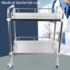 2 Layers Cart Trolley Stainless Steel Lab 2 Layers Lab Serving Cart Trolley Usa