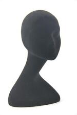 Black Female Styrofoam Head Display Mannequin Long Neck Wig Jewelry Hat Glasses