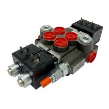 2 Spool Solenoid 12v Dc Hydraulic Control Valve Double Acting 13 Gpm 3600 Psi