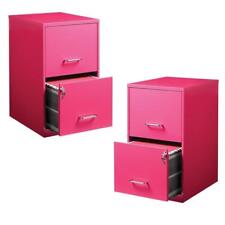Value Pack Set Of 2 2 Drawer File Cabinet In Pink