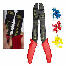 1 Set 8 Cutting Crimping Tool 60 Terminals Cable Wire Electrical Cutter Crimper