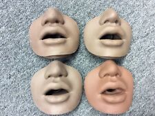 4x Simulaids Paul Black African Adult Cpr Manikin Mouth Nose Piece
