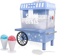Snow Cone Maker Machine Vintage 20 Icy Treats 2 Plastic Cups Ice Scoop Reusable