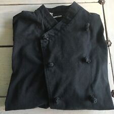 New Listingchef Works Mens Black Long Sleeve Cooking Work Clothes Chef Coat Jacket Size S