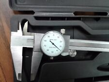 12 Precision Stainless Steel Dial Caliper White Face 104 451 New