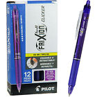 Pilot Frixion Ball Clicker 0.7 Retractable Erasable Purple Gel Ink Pen Bx Of 12