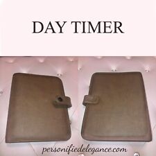 Day Timer 7 Ring Brown Faux Leather Agenda Binder