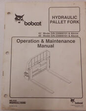 Bobcat Hydraulic Pallet Fork Operation Amp Maintenance Manual 6900867