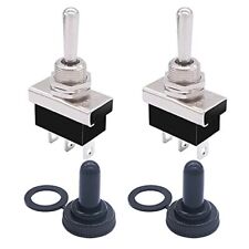 Weideer 2pcs Toggle Switch Momentary 12v 25a Spdt Onoffon 3 Pin 3 Position