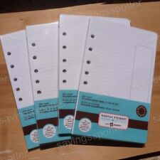 Martha Stewart Office Planner Filler Paper 55x85 Mini Binder 7 Hole 200 Sheets