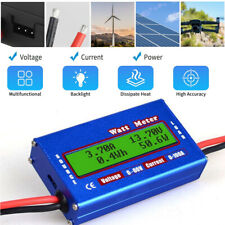 Digital Monitor Lcd 12v 24v Volt Amp Watt Meter Rc Battery Solar Power Analyser
