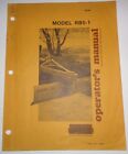 Woods Rb5-1 Rear Blade Operators Owners Parts Manual Catalog