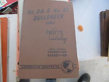 Caterpillar Vintage Parts Bookcatalog 8s Amp 8u Bulldozer