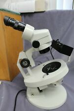 Meiji Emz 5 Binocular Microscope Withgemological Stand