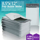 2 8.5x12 8.5x11 Poly Bubble Mailer Padded Envelope Shipping Bag 2550100 Pcs