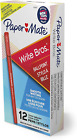 Paper Mate Write Bros Ballpoint Pens Medium Point 1.0mm Red 12 Count