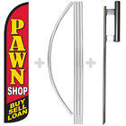 Pawn Shop 15 Tall Windless Swooper Feather Banner Flag Pole Kit