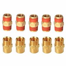 Solid Brass Air Hose Fittings Male And Female Couplings 14 Inch X14 Inch Npt W