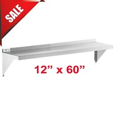 Wholesale Stainless Steel Restaurant Kitchen Solid Wall Shelf 12 X 60 Nsf