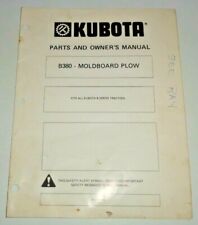 Kubota B380 Plow Assemblyoperators Amp Parts Manual Catalog For B Series Tractors