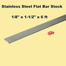 Stainless Steel Flat Bar Stock 18 X 1 12 X 6 Ft Rectangular 304 Mill Finish
