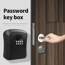 Wall Mount Key Safe Storage Box 4 Digit Password Security Code Lock Home Outdoor