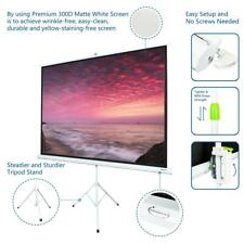 100 Tripod 43 Hd Portable Projector Screen Matte Pull Up With Foldable Stand