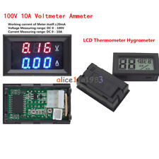 Dc 100v 10a Voltmeter Ammeter Blue Red Led Amp Dual Digital Volt Amp Meter