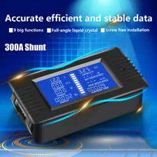 Battery Monitor Meter 200v 300a Shunt Volt Amp For Car Vehicle Solar System