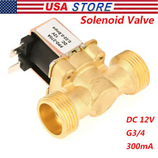 12v G34 Normal Closed Brass Electric Solenoid Valve For Water 002mpa08mpa Us