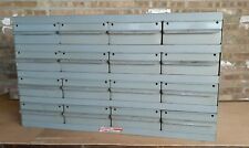 Real Equipto Usa Metal Parts Cabinet 16 Drawers 6 With Dividers 17 Deep
