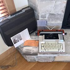 Working Smith Corona 2200 Coronamatic Orange Electric Typewriter Paperwork