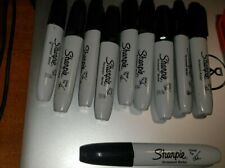 Lot Of 10 Black Sharpie11 Red Permanent Markers Chisel Tip