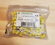 Greenlee 04569 Gl47512 Insulated Wire Ferrules 100pk